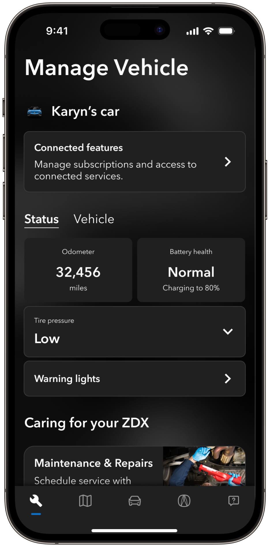 Vehicle management hub